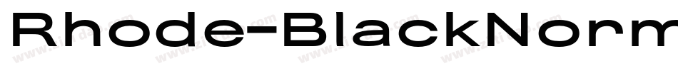 Rhode-BlackNormal字体转换