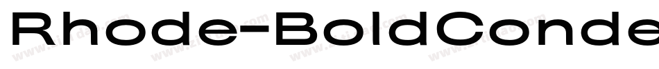Rhode-BoldCondensed字体转换