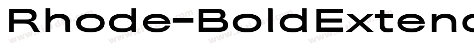 Rhode-BoldExtended字体转换