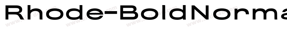 Rhode-BoldNormal字体转换