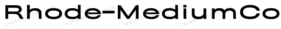 Rhode-MediumCondensed字体转换