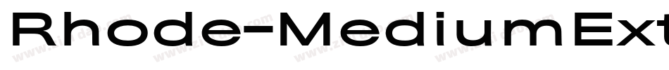 Rhode-MediumExtended字体转换