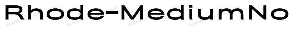 Rhode-MediumNormal字体转换