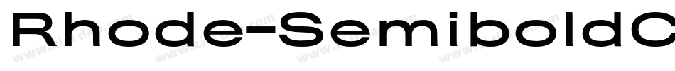 Rhode-SemiboldCondensed字体转换