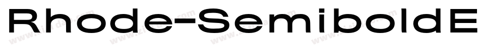 Rhode-SemiboldExtended字体转换