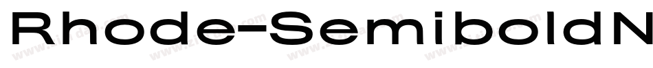 Rhode-SemiboldNormal字体转换