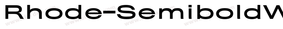 Rhode-SemiboldWide字体转换