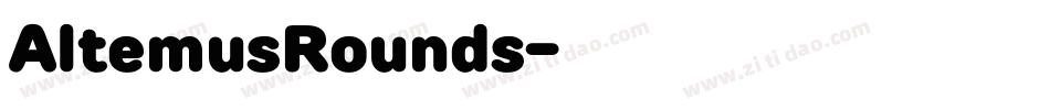 AltemusRounds字体转换