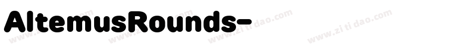AltemusRounds字体转换