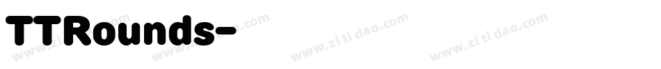 TTRounds字体转换