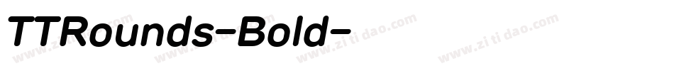 TTRounds-Bold字体转换