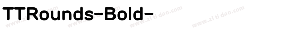 TTRounds-Bold字体转换
