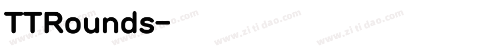 TTRounds字体转换