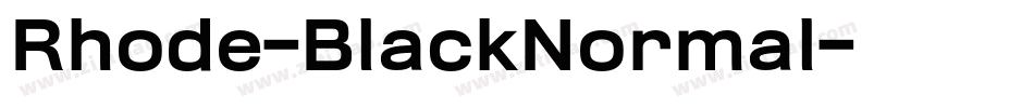 Rhode-BlackNormal字体转换
