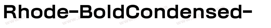 Rhode-BoldCondensed字体转换
