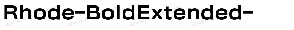 Rhode-BoldExtended字体转换