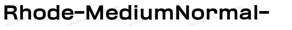 Rhode-MediumNormal字体转换