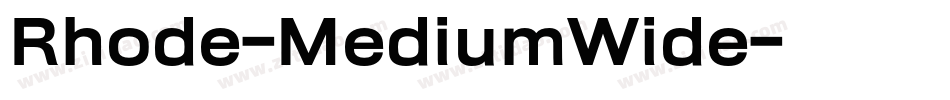 Rhode-MediumWide字体转换