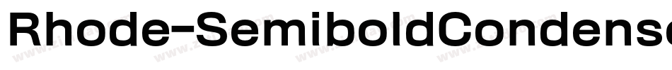 Rhode-SemiboldCondensed字体转换