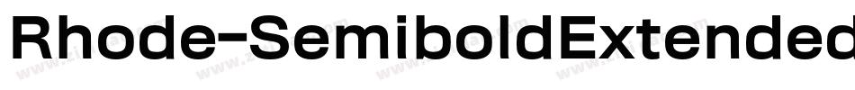 Rhode-SemiboldExtended字体转换