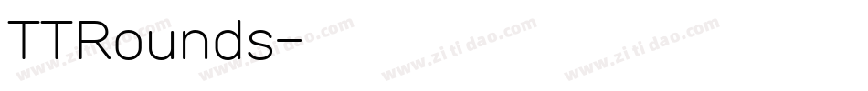 TTRounds字体转换