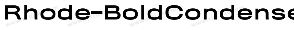Rhode-BoldCondensed字体转换