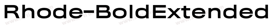 Rhode-BoldExtended字体转换