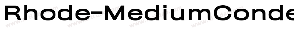 Rhode-MediumCondensed字体转换