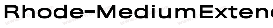 Rhode-MediumExtended字体转换