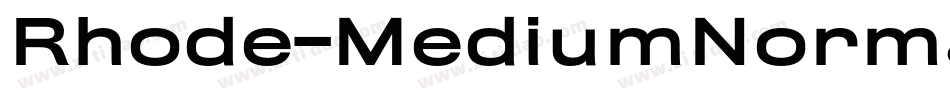 Rhode-MediumNormal字体转换