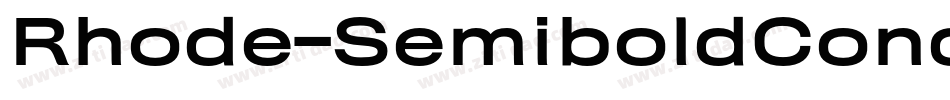 Rhode-SemiboldCondensed字体转换