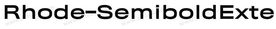 Rhode-SemiboldExtended字体转换
