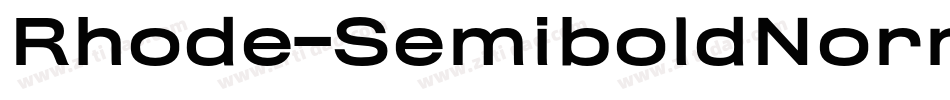 Rhode-SemiboldNormal字体转换