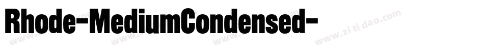 Rhode-MediumCondensed字体转换