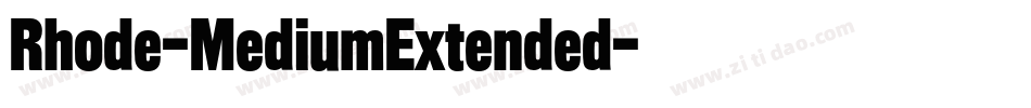 Rhode-MediumExtended字体转换