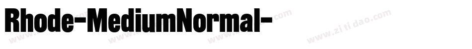 Rhode-MediumNormal字体转换