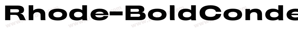 Rhode-BoldCondensed字体转换