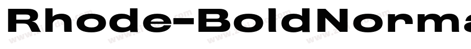 Rhode-BoldNormal字体转换
