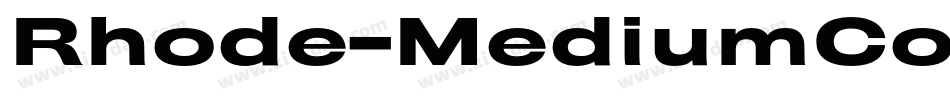 Rhode-MediumCondensed字体转换