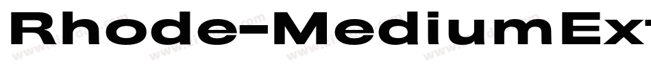 Rhode-MediumExtended字体转换