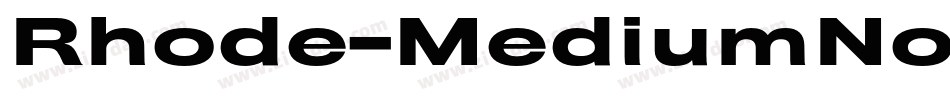 Rhode-MediumNormal字体转换