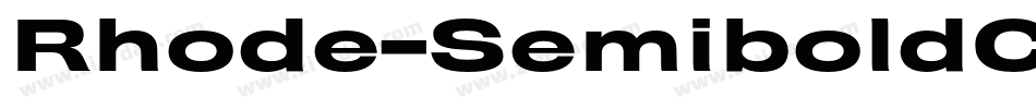 Rhode-SemiboldCondensed字体转换