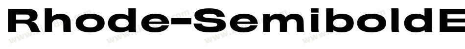 Rhode-SemiboldExtended字体转换