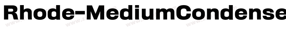Rhode-MediumCondensed字体转换
