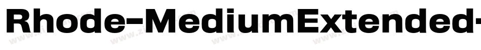 Rhode-MediumExtended字体转换