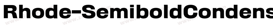 Rhode-SemiboldCondensed字体转换