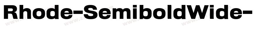 Rhode-SemiboldWide字体转换