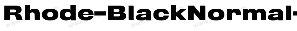 Rhode-BlackNormal字体转换