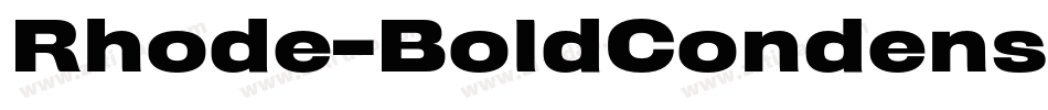 Rhode-BoldCondensed字体转换