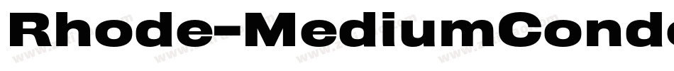 Rhode-MediumCondensed字体转换